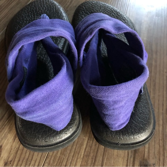 Sanuk Yoga Mat Sling deep blue sandals - Picture 9 of 11